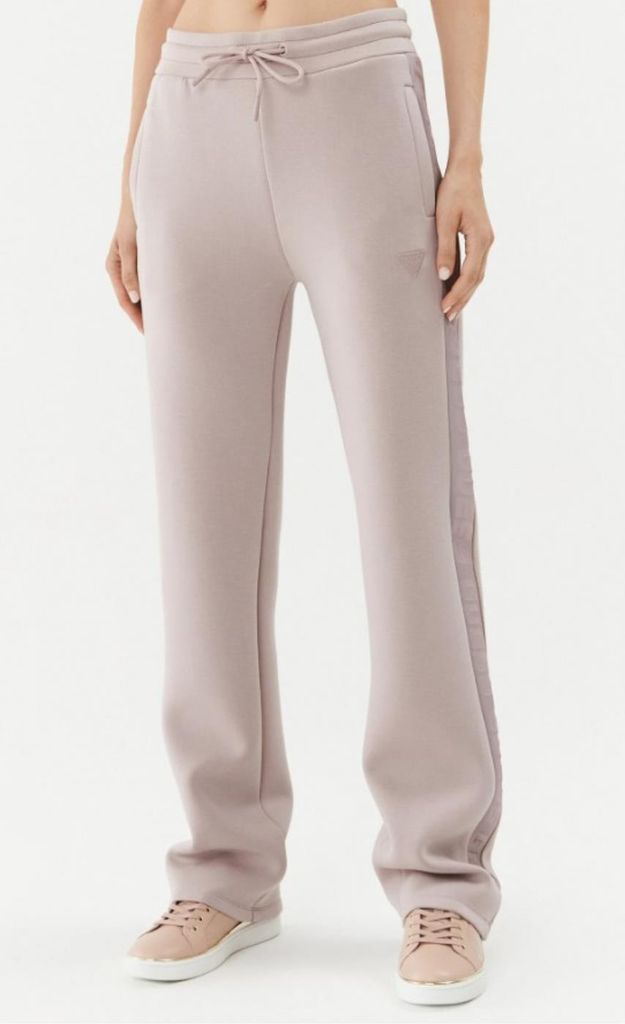 Guess Damen Jogginghose Brenda Scuba Straight Beige Größe L