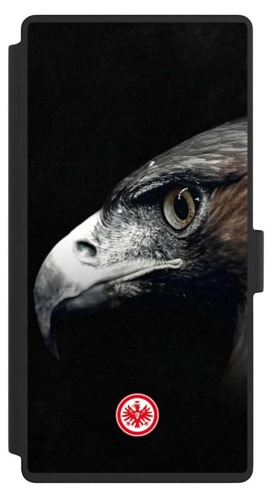 NIVOCASE Klapphülle für Samsung Galaxy S23 Ultra Handyhülle aus Kunst Leder NIVOflip schwarz Europameisterschaft Eintracht Frankfurt Offizielles...