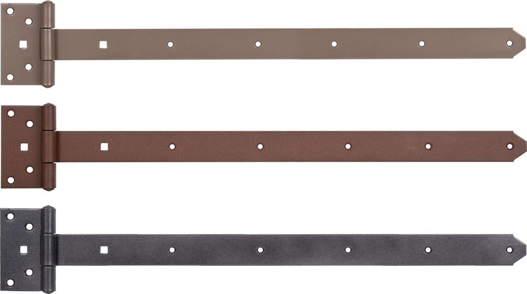 Alberts 821296 DURAVIS Kreuzgehänge, mit vernietetem Stift, perlbeige duplexbeschichtet RAL 1035, Band 591 x 40 mm, Scharnier 59 x 103 mm, 6er Set