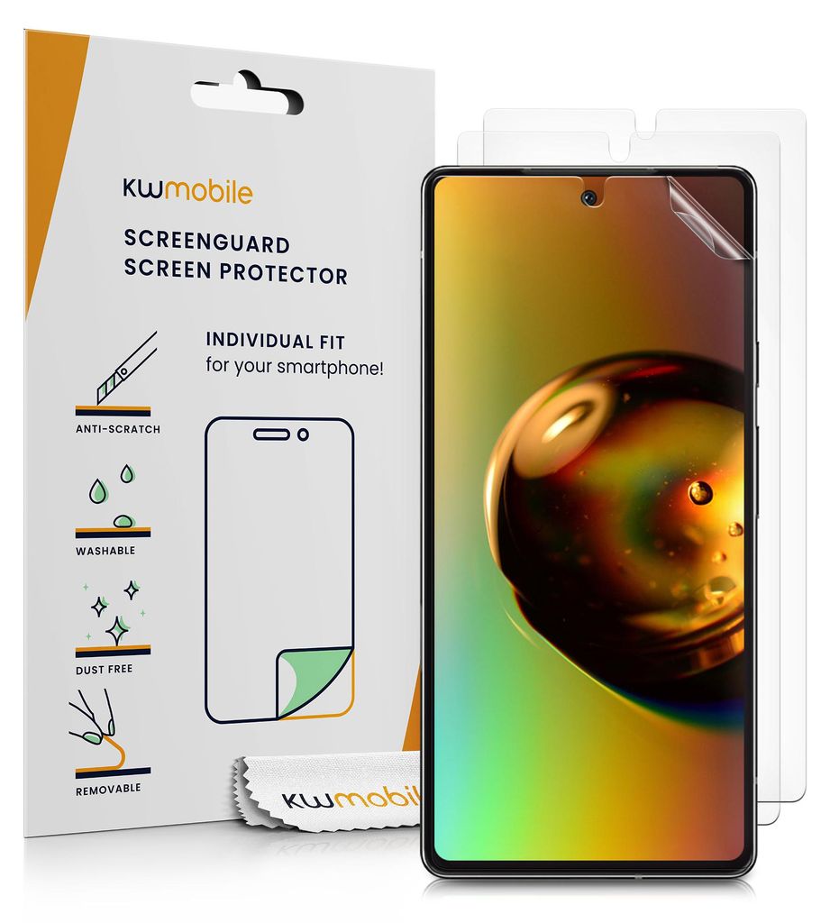 kwmobile 3x Displayschutzfolie kompatibel mit Google Pixel Produktbild 