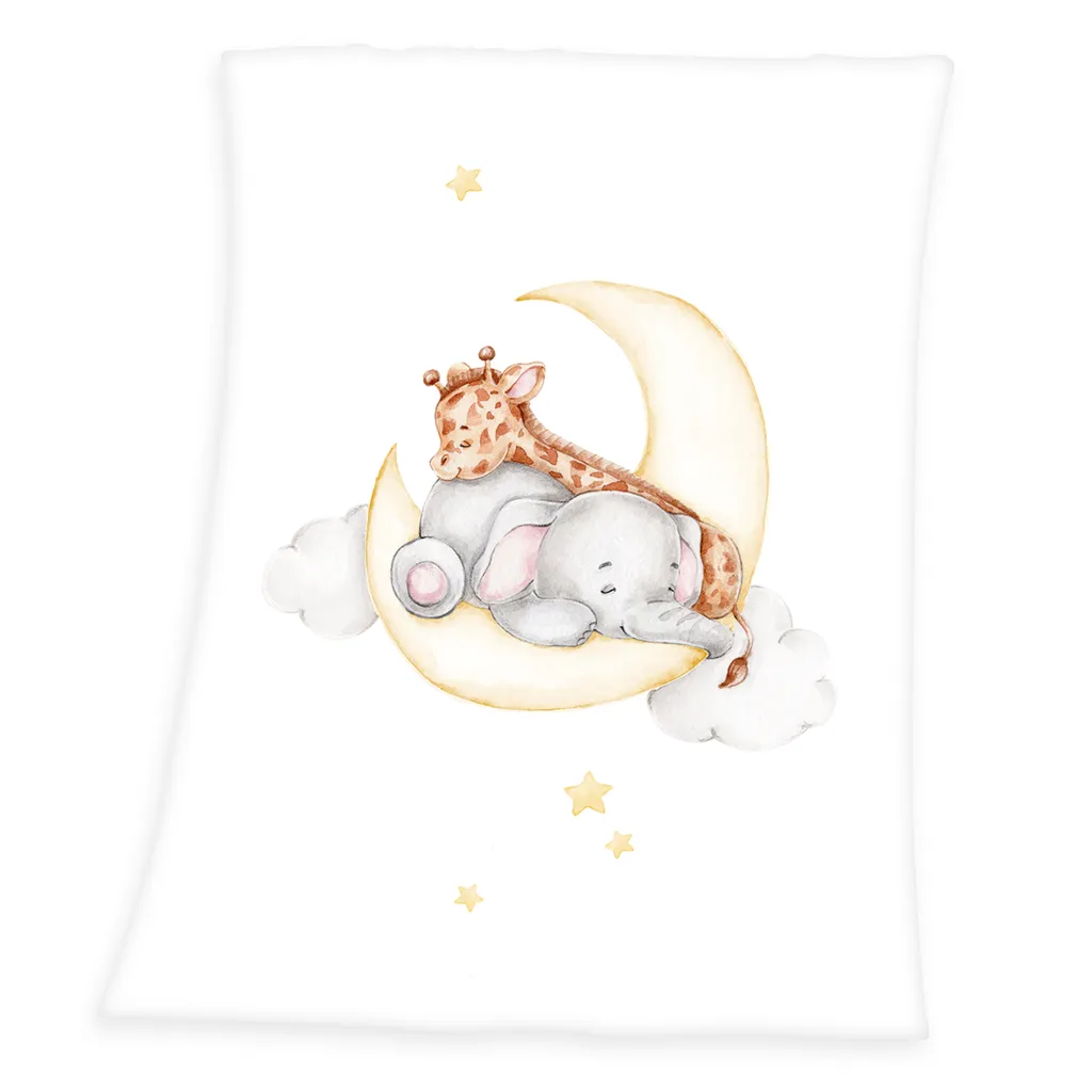 Couverture bébé anti-froid microfibre Sleeping on the moon moelleuse - 3