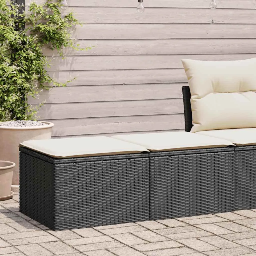 Set Giardino 2 Pezzi Maison Exclusive: Comfort in Acacia e Rattan Nero
