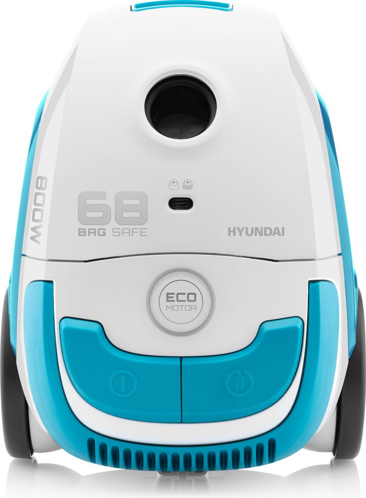 Hyundai Bodenstaubsauger HYUVC068WB I ECO-Motor I 800W I umfangreiches Zubehör I hohe Saugeffizienz I 7,5m Aktionsradius I Staubsauger
