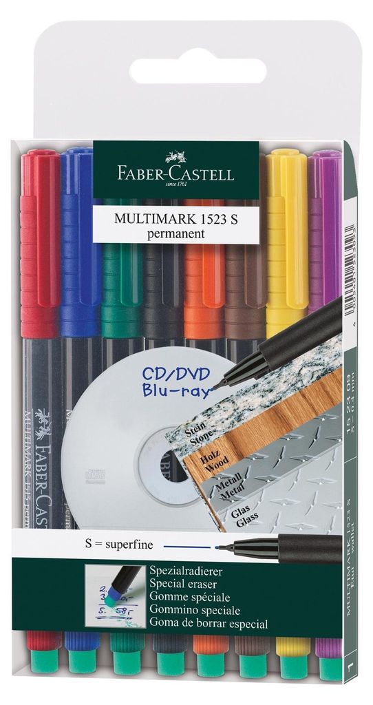 Faber Castell Marqueur Multimark permanent S 0,4 mm Étui de Image du produit 