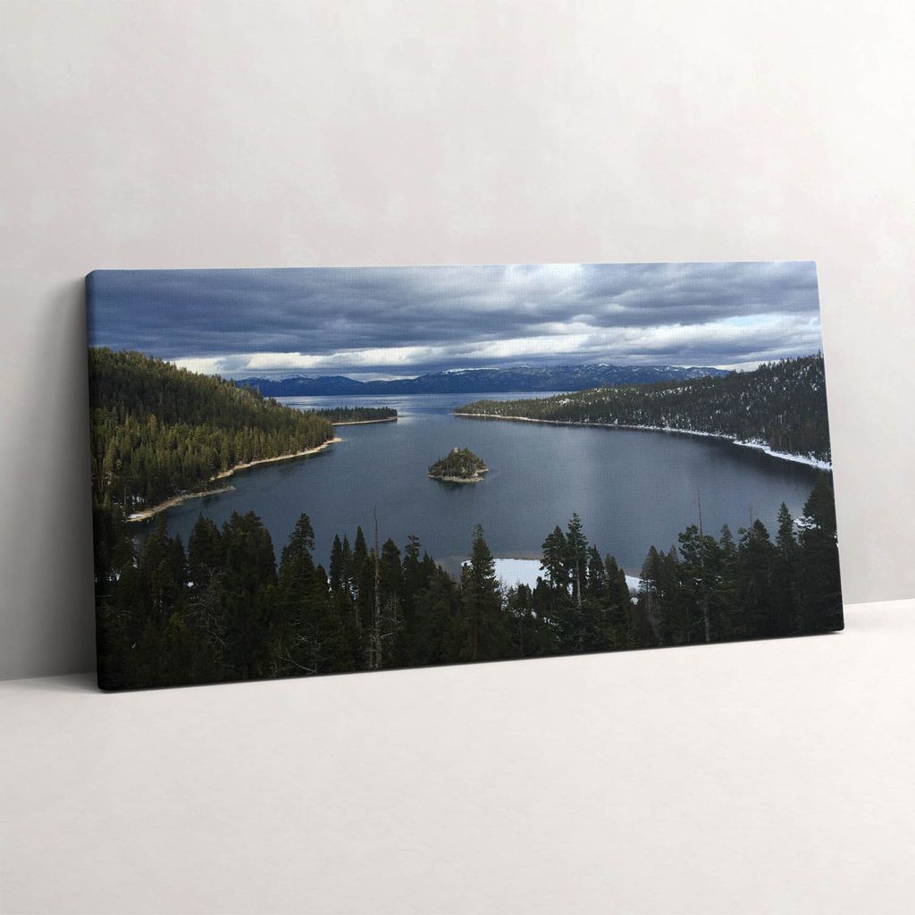 Seelandschaft – Leinwandbild Wandbild – 140x70 cm – Leinwandbilder – Wandbilder – Schlafzimmer – Flur