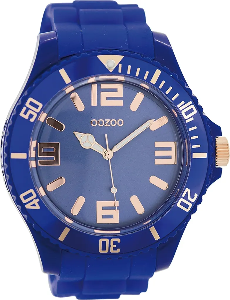 Orologio Analogico Oozoo UOC5029A Quarzo | Silicone Blu Resistente