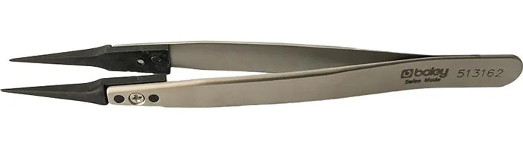 Pince Boley en Acier Inox avec Pointes Fibre de Carbone Fine 130mm