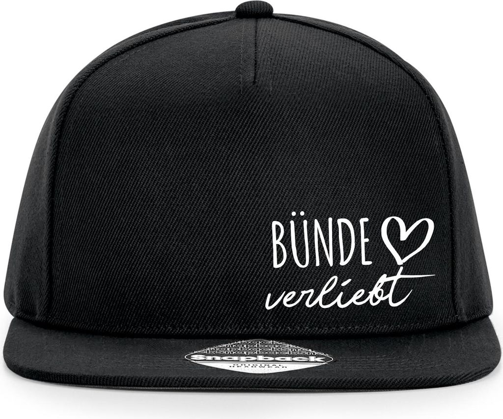 Huuraa Cappy Mütze Bünde verliebt Black Polyester Snapback Kappe Geschenkidee