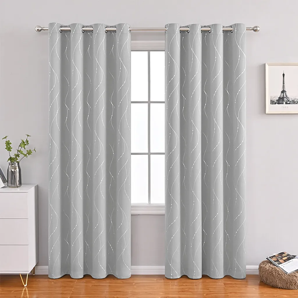 Tende Oscuranti Moderne Grigio Chiaro 132x160 - Set 2 Pezzi