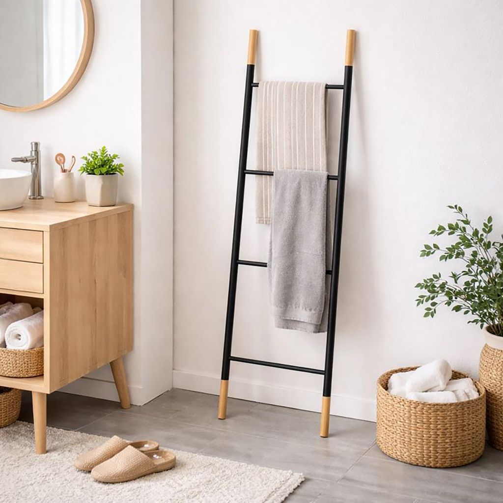 Handtuchleiter Bambus HTI-Line Produktbild 