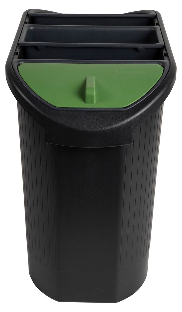 Exacompta Corbeille à papier Écologic Noir/Gris 42614D Image du produit 