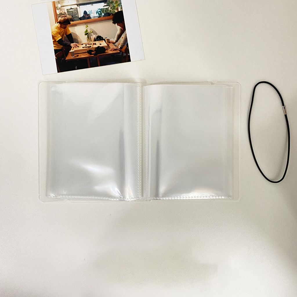 INF Vertikales Fotoalbum - Transparentes PVC-Erinnerungsbuch 5 Zoll