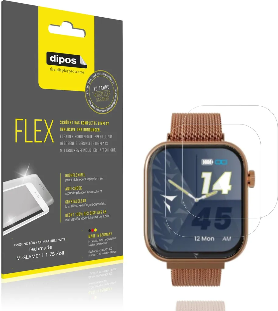 Proteggi il tuo Stile: 2 Pellicole Techmade M-GLAM011 1.75 dipos Flex