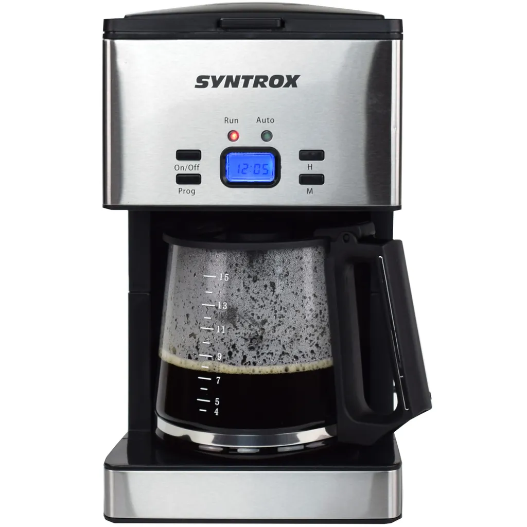 Machine à café Syntrox programmable en inox brossé et écran digital - 2