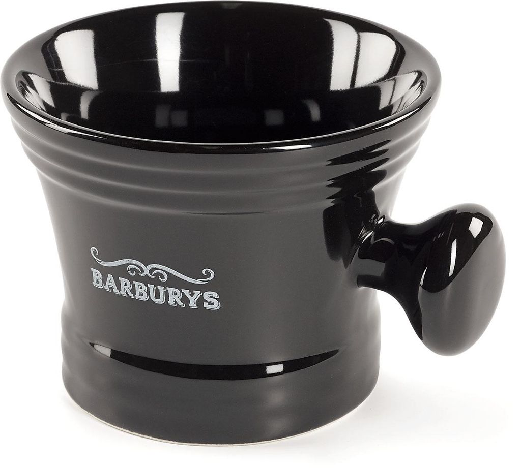 Rasiermug Barburys Garibaldi Porzellan schwarz Rasierschale Produktbild 