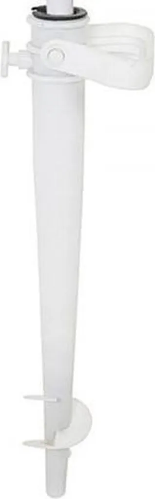 Ancoraggio Ombrellone 44cm Bianco - Vite Sabbia Anti-Vento