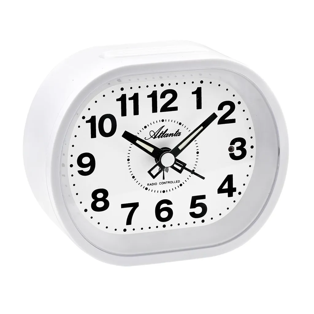 Réveil sans tic-tac Atlanta 1867-0 pour enfin dormir dans le calme total