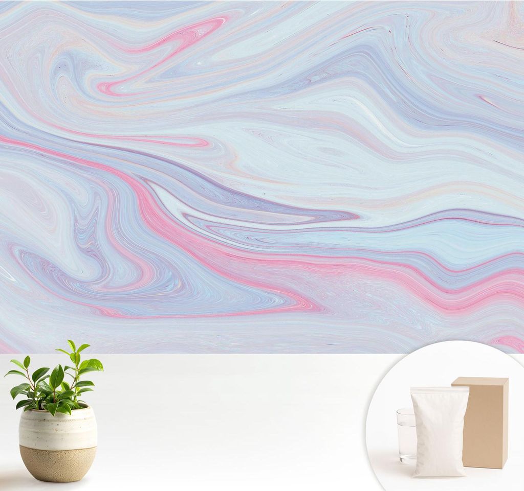 Fototapete - 104x70 cm - Tapete - Wandtapete - Wandbilder - Dekofolie - Tapete Folie - Wand - Dekoration - Wohnzimmer - Pastellwirbel