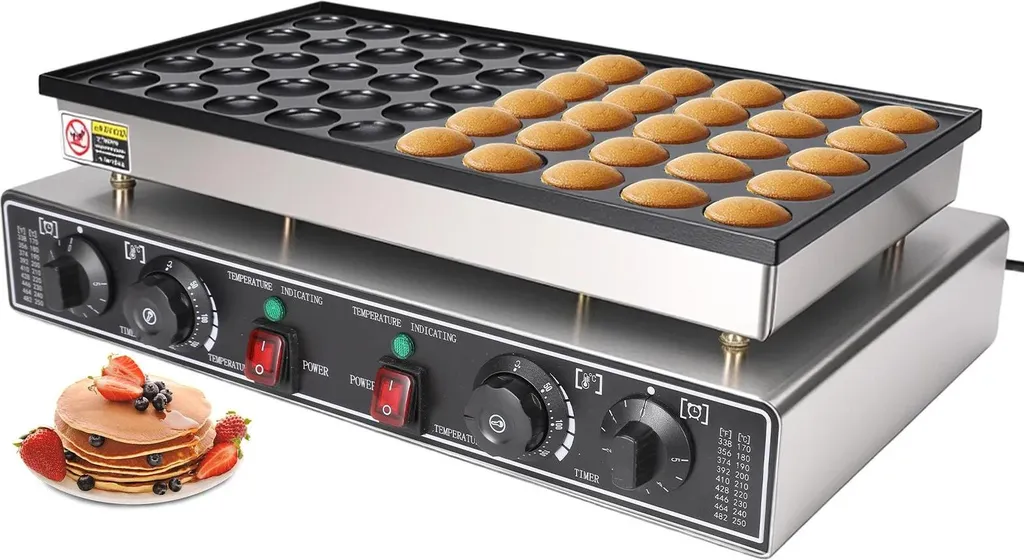 Machine à crêpes Dorayaki 50 moules 220V - Appareil professionnel bleu