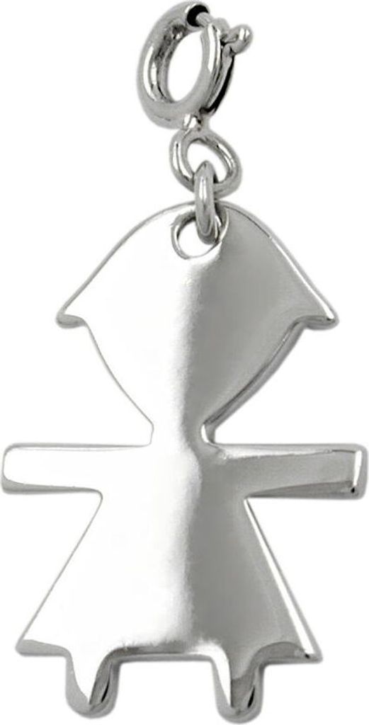 Anhänger Charm Einhänger Mädchen 925 Silber Sterlingsilber glänzend Damen