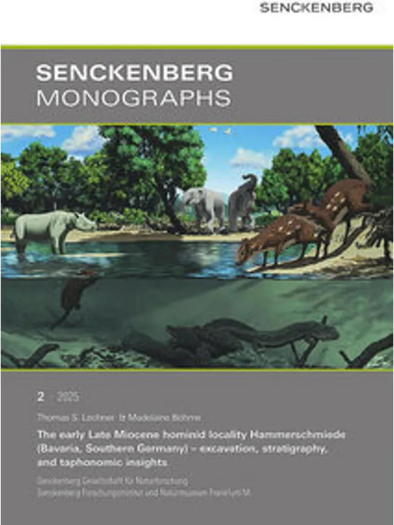 Hominidé Hammerschmiede Bavière Miocène : spécimen fossile rare d'Allemagne