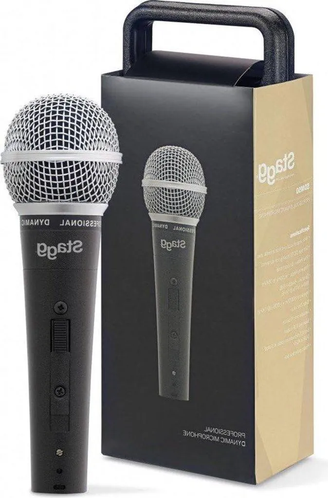 Microphone dynamique SDM50 noir avec connecteur XLR pour studio et scène