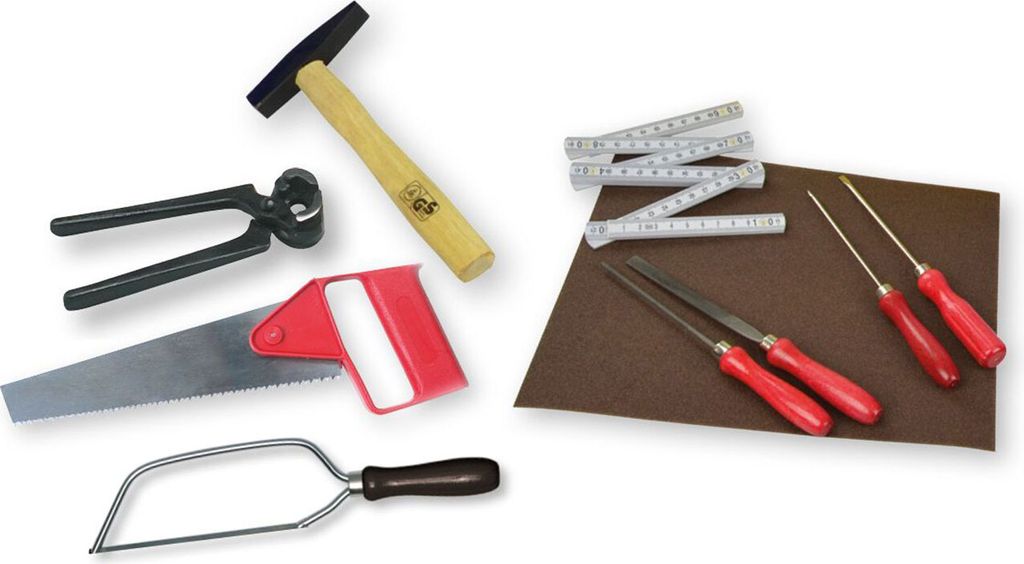 Werkzeug-Set, 11-teilig, ideal im Hobbybereich oder für den Modellbau, Germany