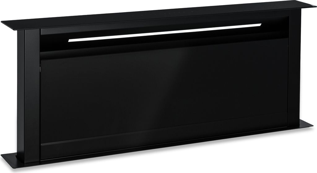 Klarstein Downdraft-Dunstabzugshaube 90cm, Versenkbare Dunstabzugshaube Abluft/Umluft für die Küche, 682m³/h Luftstrom, 8 Modi Abzug Leise mit L...
