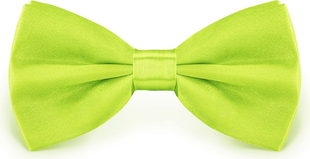 Fliege Hellgrün Größe verstellbar aus Polyester einfarbig Produktbild 