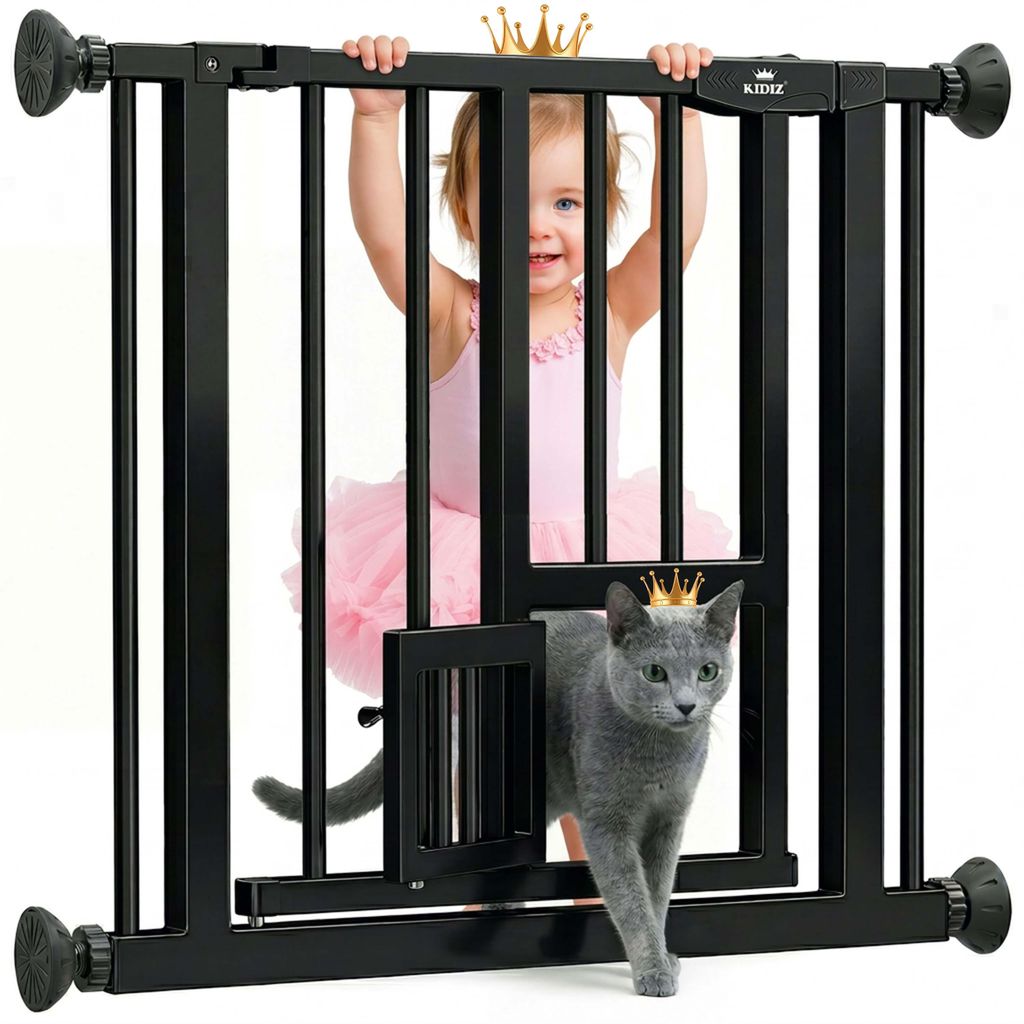 KIDIZ® Barrière de sécurité à clipser avec chatière, Image du produit 