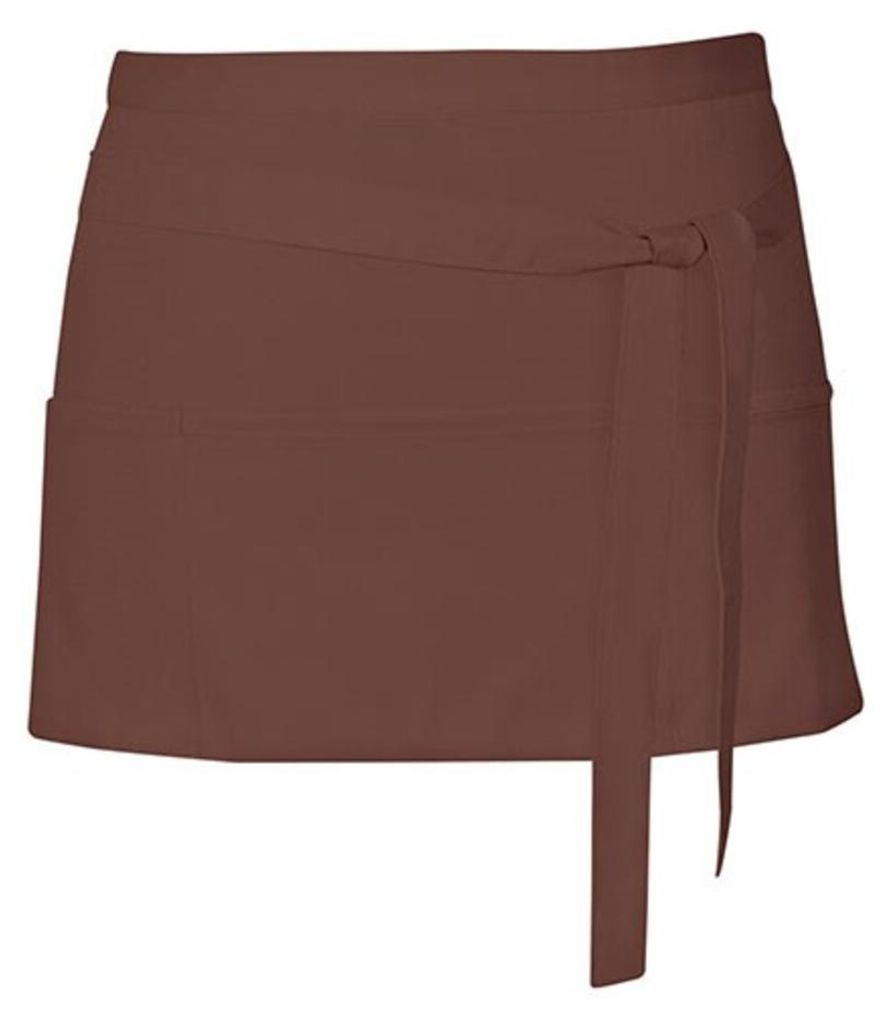 Link Kitchen Wear - Schürze, Cocktail-Stil LT5922 (Einheitsgröße) (Braun)
