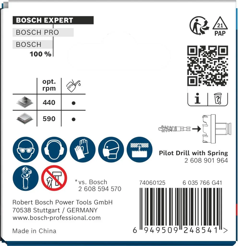 Fresa a Tazza Bosch EXPERT Sheet Metal 27mm: Taglio Acciaio Inox