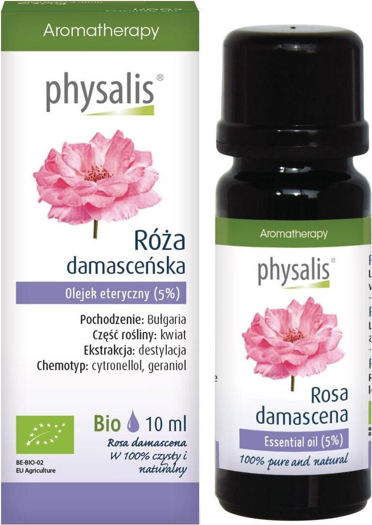 ÄTHERISCHES ÖL AUS DAMASZUSROSE (BIO) 10 ml – PHYSALIS