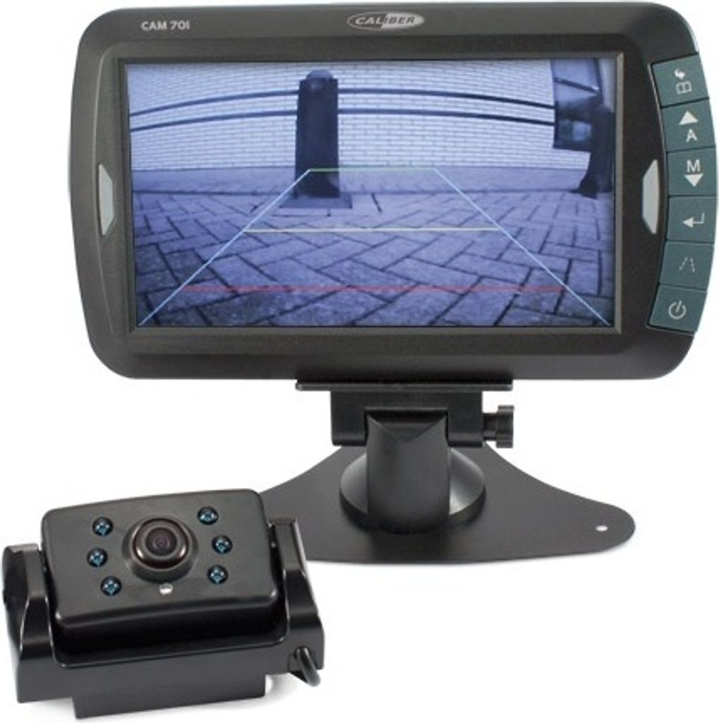 Caliber Drahtlose Rückfahrkamera für Auto und Wohnmobil - 7 Zoll - wasserdicht - 50M drahtlos (CAM701)