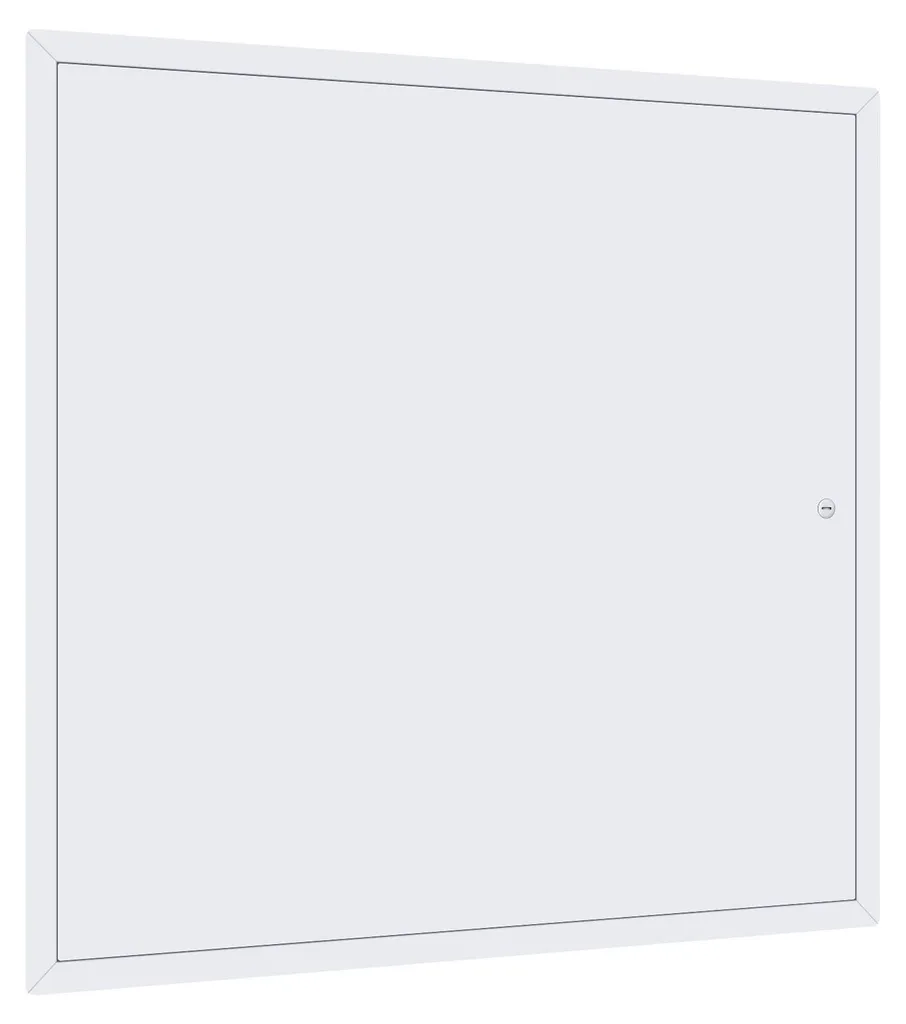 Cache-trou mural en acier pour masquer les gaines techniques 24x24 - 9