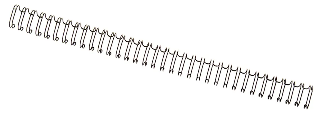 GBC WireBind Peignes Anneaux Métalliques A4 12,5 mm Noir x100 - Reliure Pro