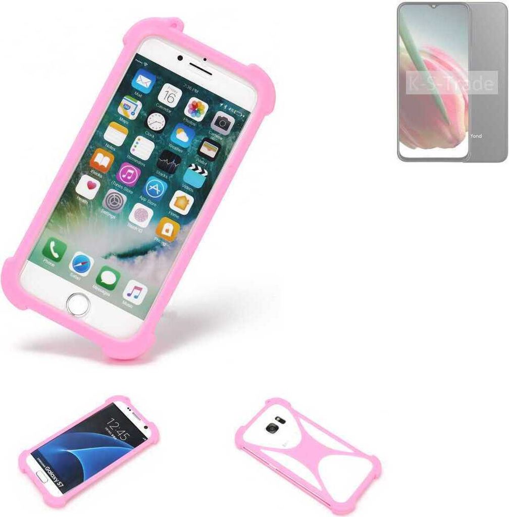 K-S-Trade Handy Hülle kompatibel mit FreeYond F9 Schutz Hülle Bumper Silikon Schutz Hülle Cover Case Silikoncase Silikonbumper TPU Softcase