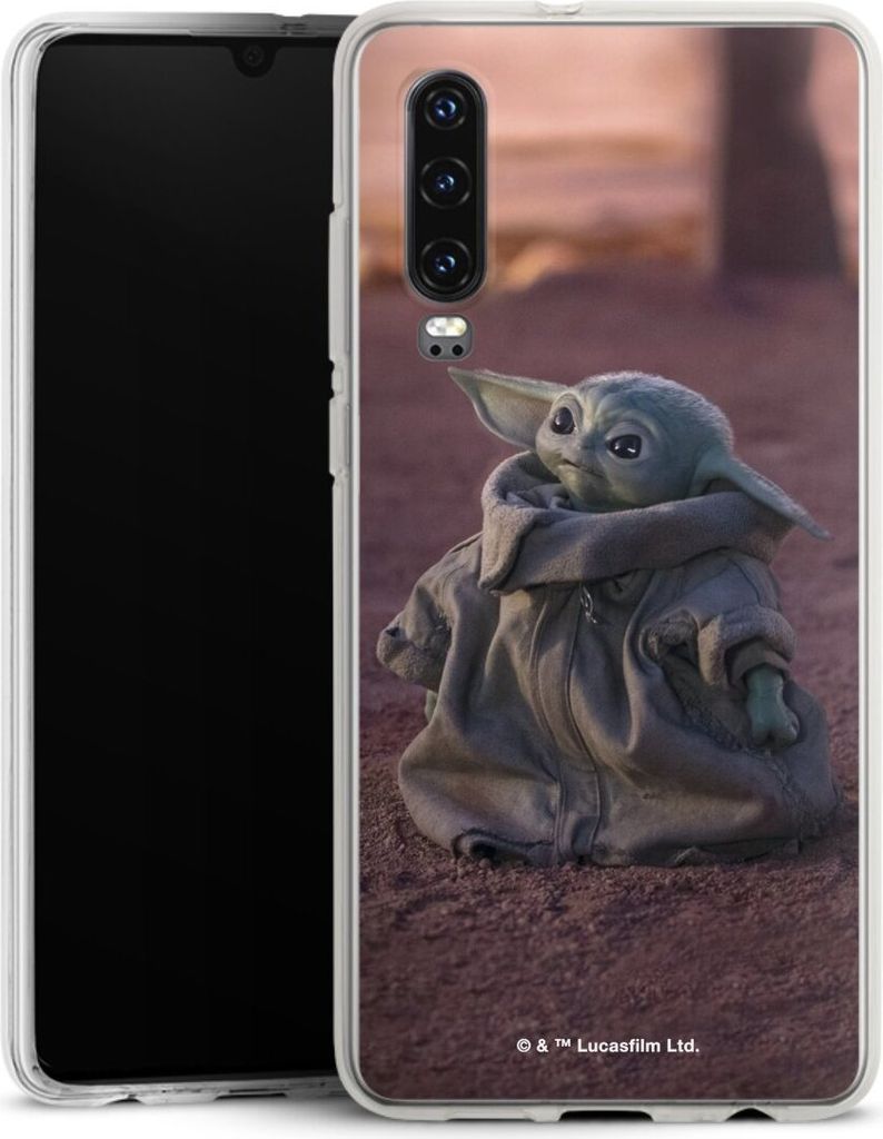 DeinDesign Handyhülle für Huawei P30 Silikon Hülle Case Smartphone Schutzhülle Star Wars Baby Yoda The Child