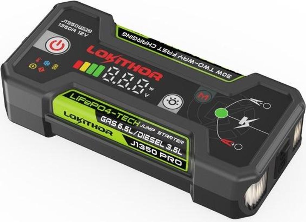 Lokithor Auto PKW KFZ Starthilfegerät Jump Starter 12V Produktbild 