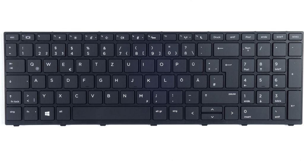 Tradebit - Tastatur für HP | Modelle: ProBook 450 G5 455 G5 470 G5 | Deutsch DE QWERTZ | Volle Kompatibilität | Hochwertige Materialien |