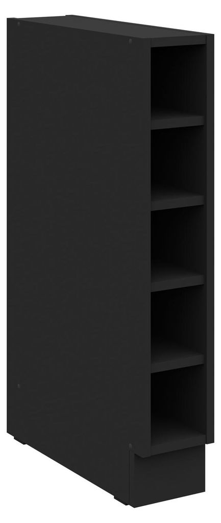 Küchen Unterschrank Regal 15 cm Schwarz Küchenzeile Küche Produktbild 