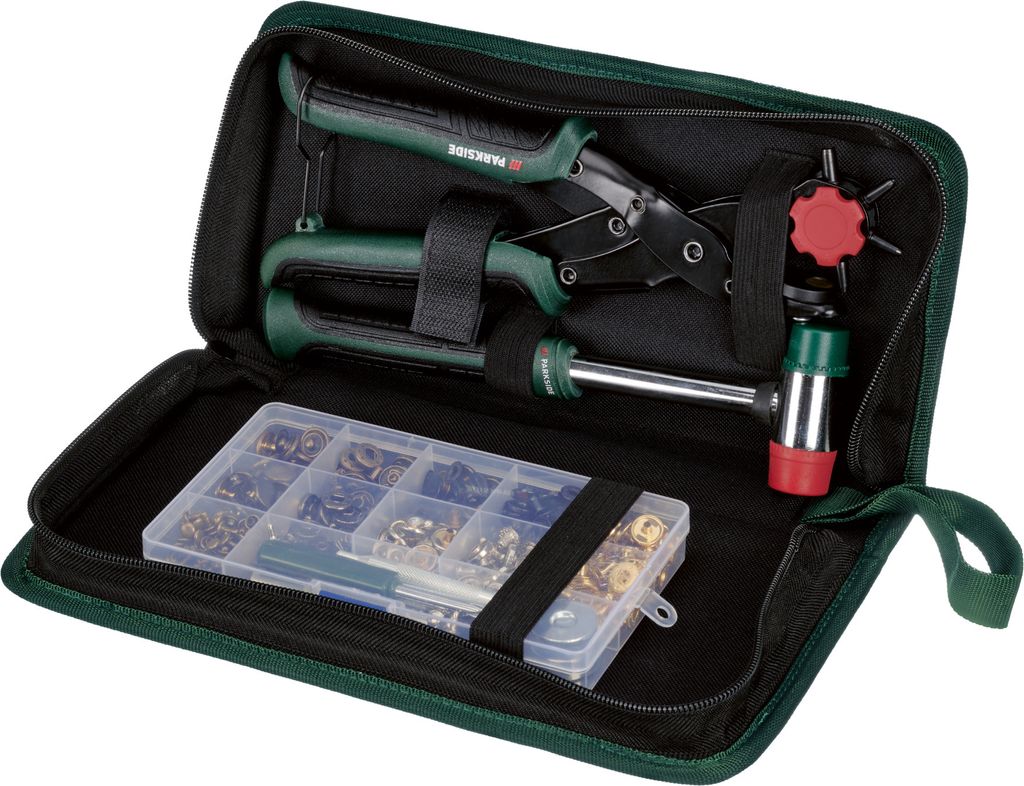 PARKSIDE® Lochzangen-Druckknopf-Set, 358-teilig Produktbild 