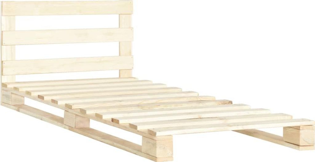 vidaXL Palettenbett Massivholz Kiefer 100×200 cm