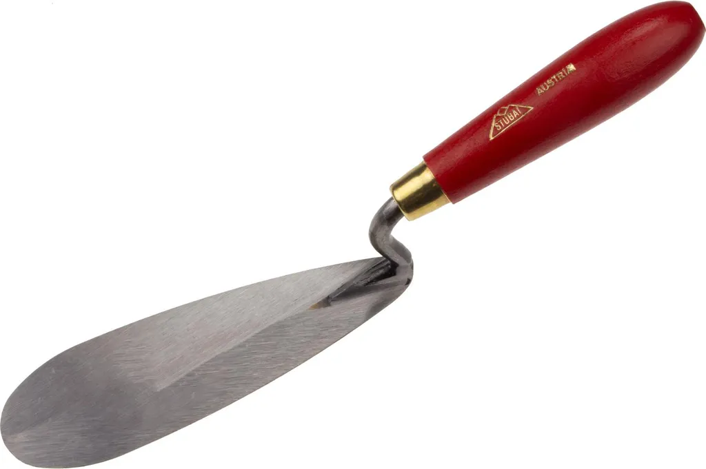 STUBAI Cazzuola 170/60 - Cazzuola professionale in acciaio inox con larghezza di lavoro di 170 mm e profondità di 60 mm, lama flessibile e a bassa usura, manico ergonomico inossidabile - ideale per lavori di intonacatura, stuccatura e giuntura