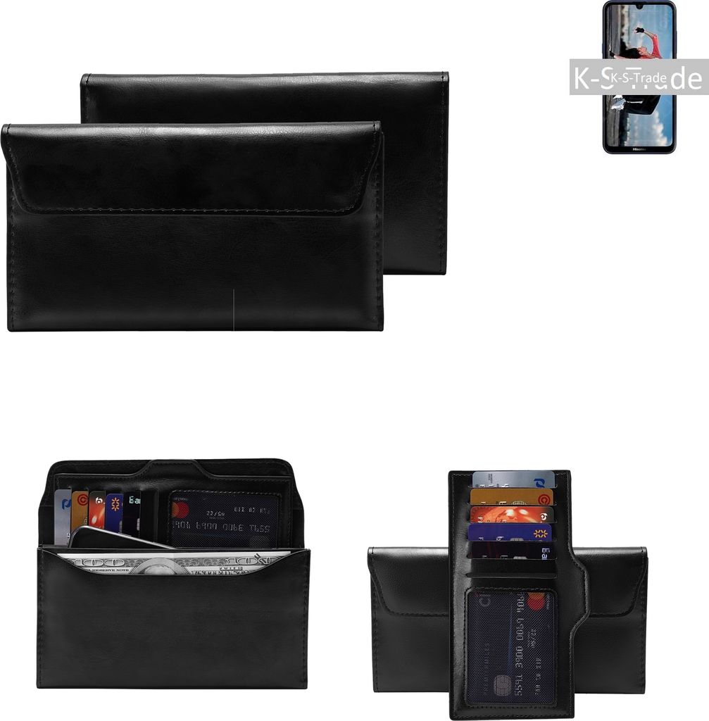K-S-Trade Handy Hülle kompatibel mit Sony Xperia L3 Schutz Hülle Tasche Schutz Case Handytasche Kunstleder schwarz, 1x