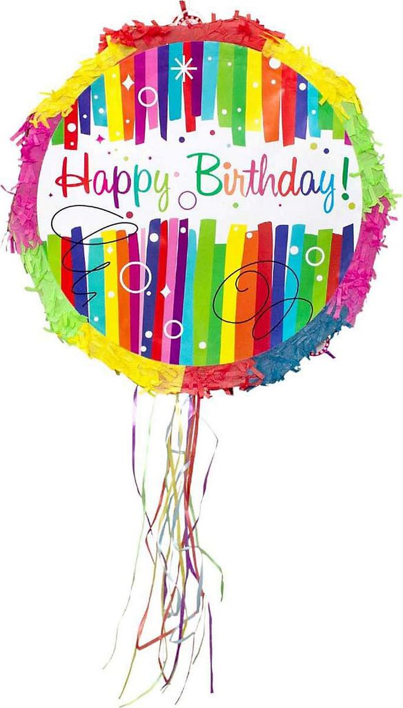 Party Factory Piñata fusée rouge-blanc-, 30 x 40 cm, jeu de fête pour enfants, piñata à frapper, anniire d'enfant, décoration d'120 - Jeux - Jouets