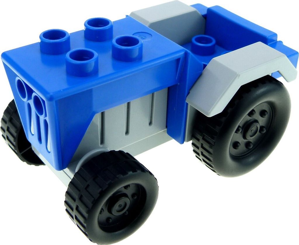 1x Lego Duplo Fahrzeug Auto Traktor blau neu-hell grau Bauernhof 4669 bb0966c01