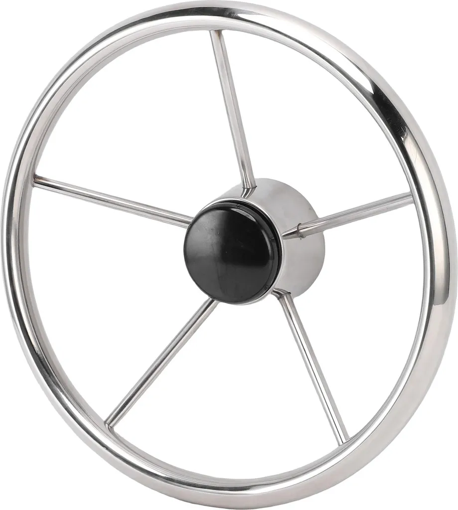 Volant de direction bateau en inox 13,5" anti-corrosion pour milieu marin