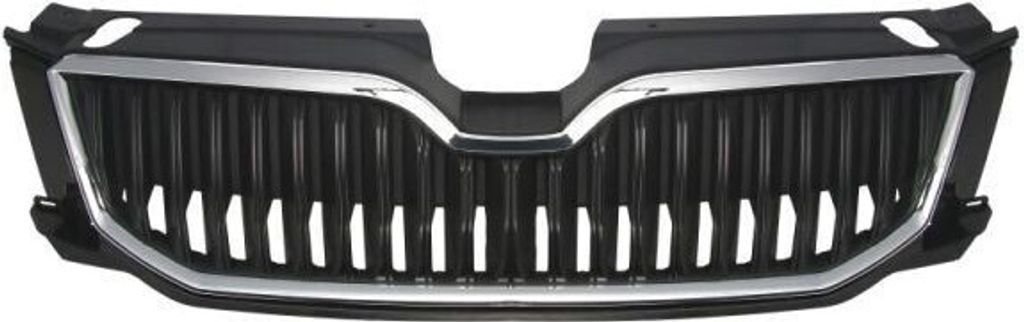 BLIC 6502-07-7522995P Kühlergrill Frontgrill für SKODA Octavia III Combi (5E5) Chrom Schwarz