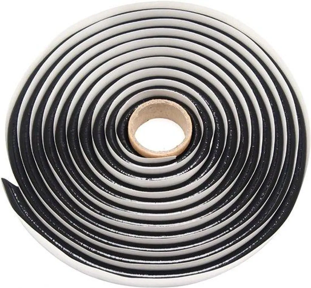 Cordon butyl adhésif 9,5 mm x 4 m, haute résistance pour phare noir